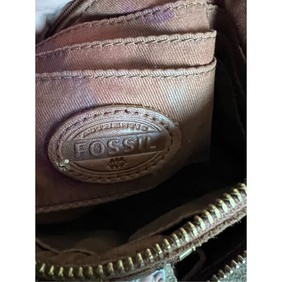 FOSSIL Brown‎ Leather ERIN Small Crossbody Purse Bag - Picture 4 of 6